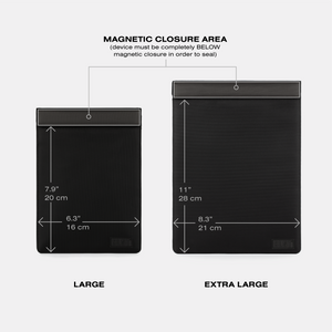 faraday tablet sleeve sizes